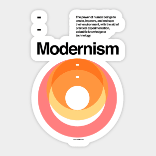 Modernism Sticker